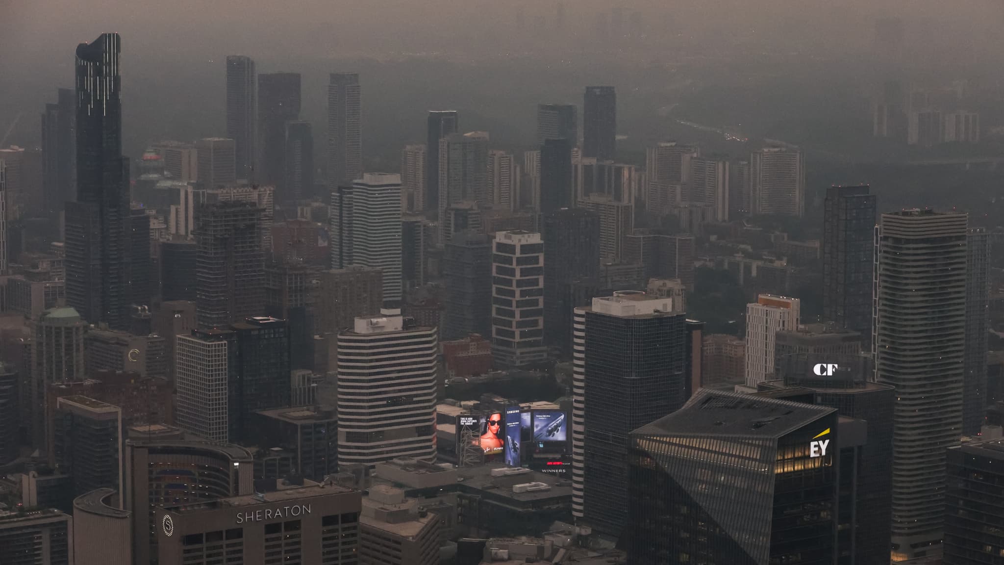 La détérioration de la qualité de l&rsquo;air à New York à cause des incendies au Canada