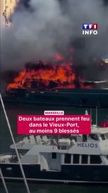 Incendie au Vieux-Port de Marseille