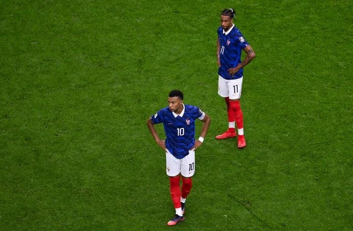 Déception des Bleus après la défaite en demi-finale de la Coupe du monde