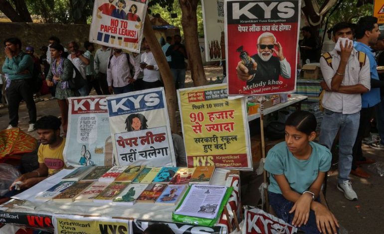 Manifestations à New Delhi par le Parti du peuple des Cafards