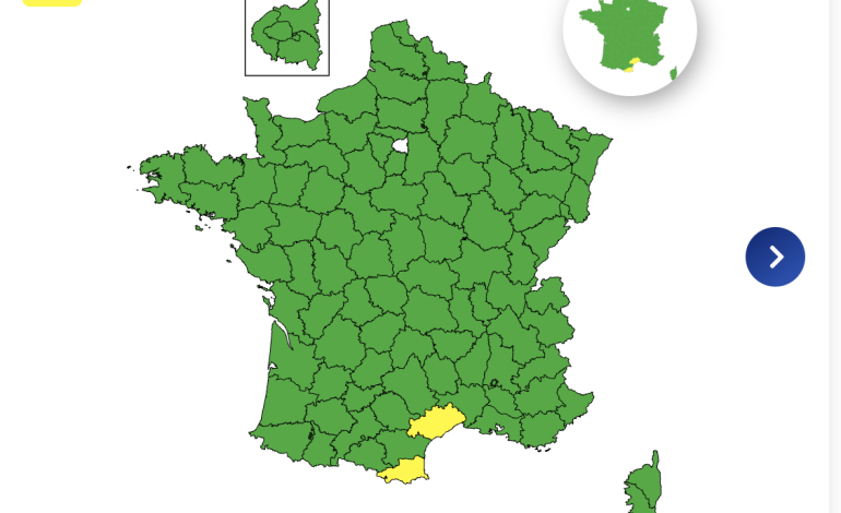 Vigilance Jaune pour Canicule dans Deux Départements du Sud