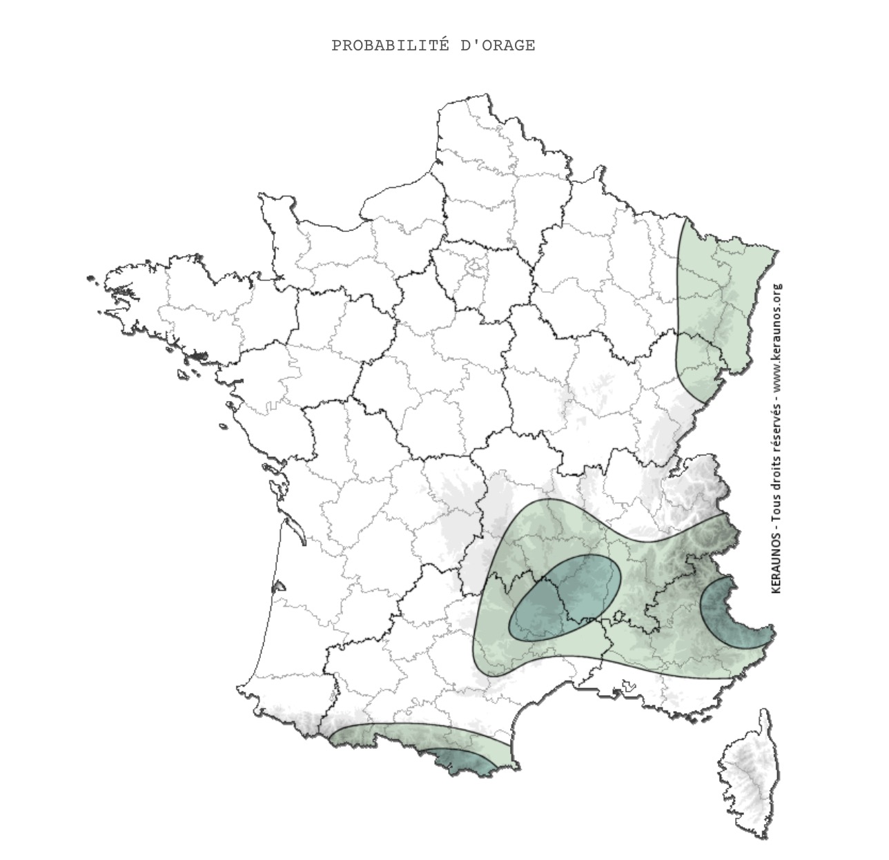 Alerte aux orages pour le week-end en France