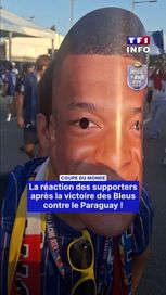 Réaction des supporters après la victoire de l’équipe de France contre le Paraguay