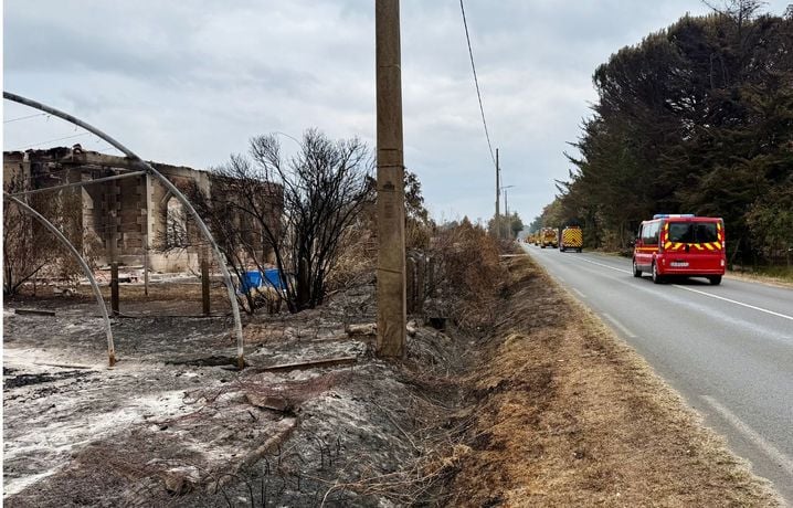 Incendie dévastateur au Porge