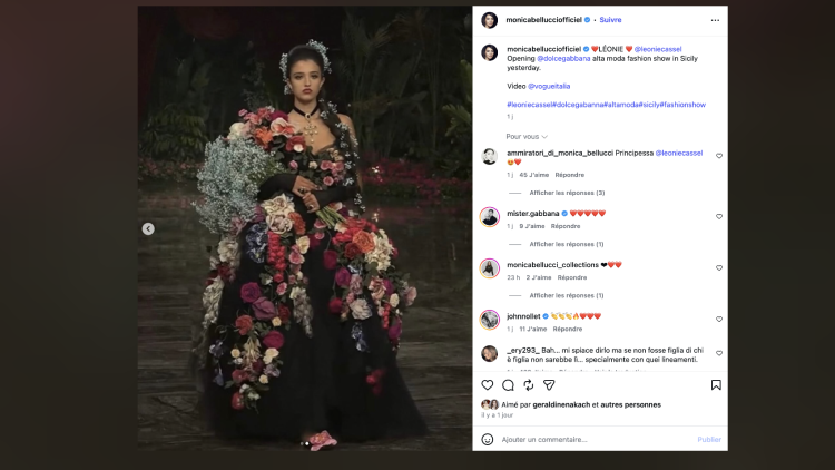 Léonie Cassel : début prometteur au défilé Dolce&Gabbana