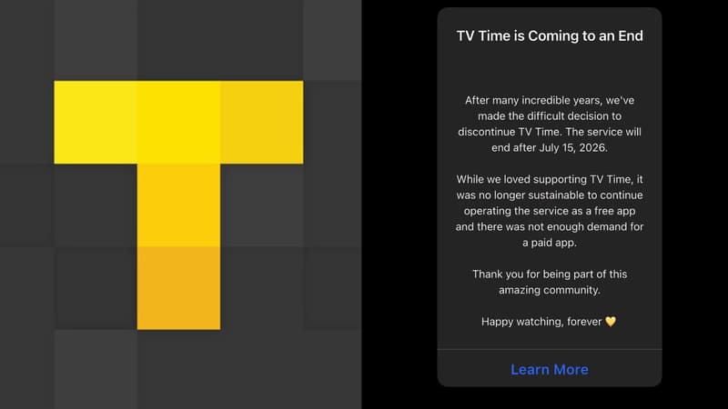 La fermeture de l&rsquo;application TV Time et ses alternatives