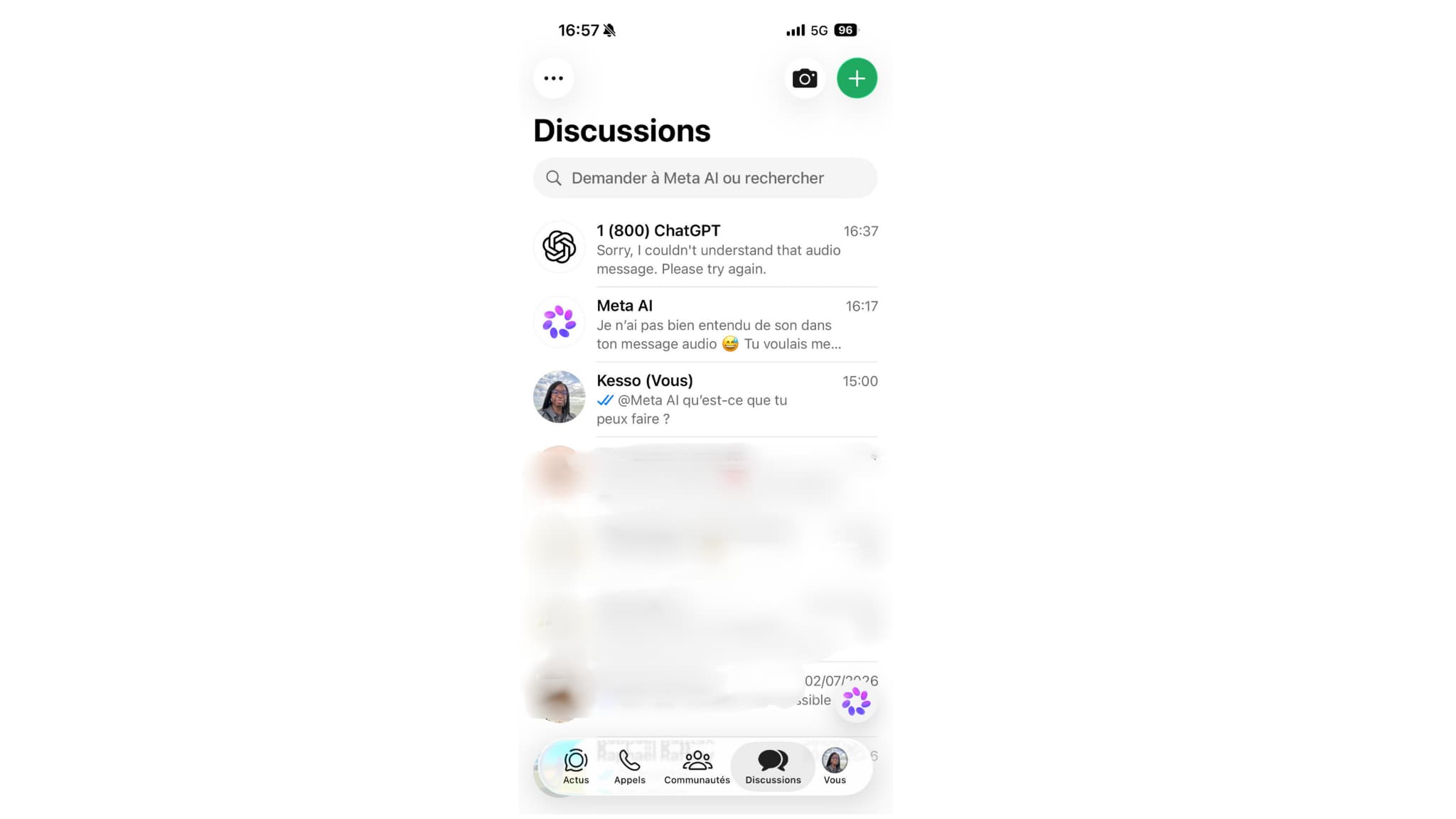 Le retour de ChatGPT sur WhatsApp en Europe