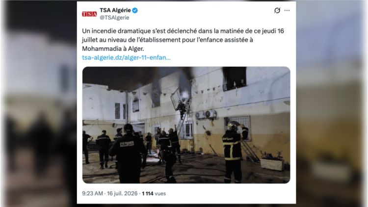 Incendie meurtrier dans un orphelinat en banlieue d&rsquo;Alger