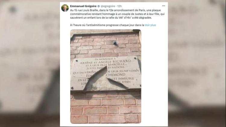La Dégradation d&rsquo;une Plaque Commémorative à Paris