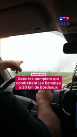 Immersion avec les pompiers combattant les incendies près de Bordeaux