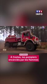 Les pompiers à Cestas face aux incendies