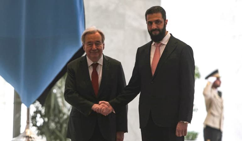 Visite historique d&rsquo;António Guterres en Syrie