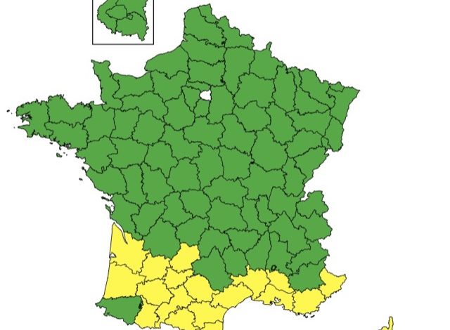 Vigilance Jaune Canicule dans le Sud de la France