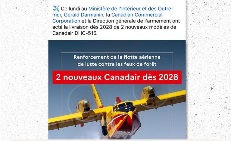 Polémique sur l&rsquo;achat de Canadair par le gouvernement Attal