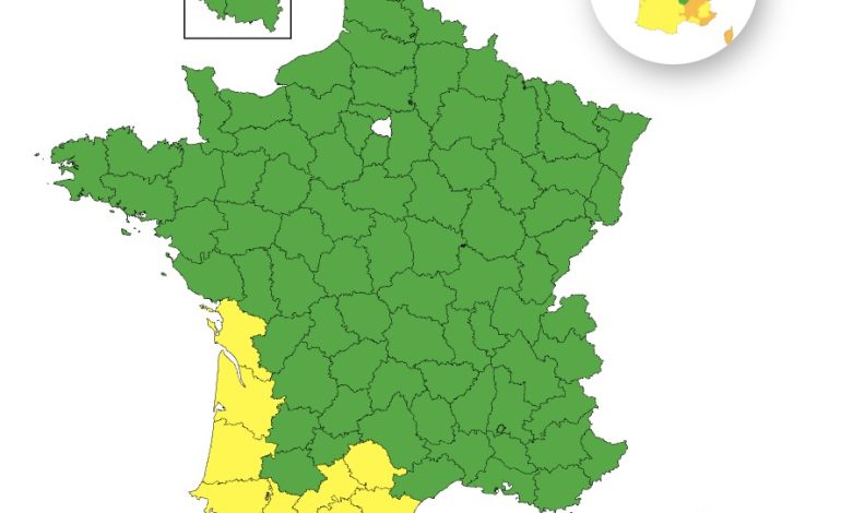 Risques d&rsquo;Orages en France : Dix Départements en Vigilance Jaune