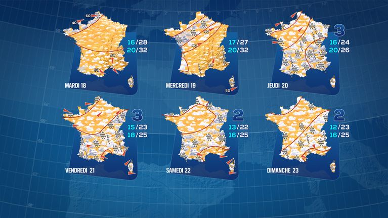 Fin progressive de la canicule et arrivée de la pluie