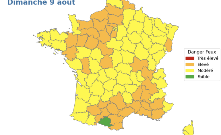 La France face à une menace d&rsquo;incendies et de canicule