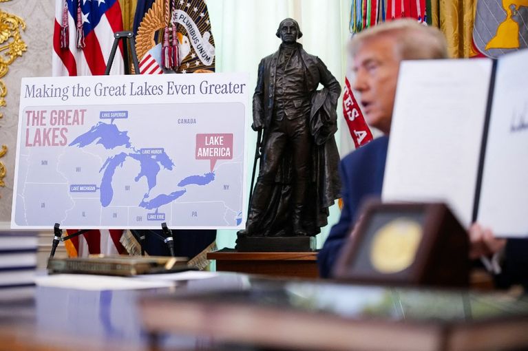 Renommage du lac Ontario en lac d&rsquo;Amérique par Donald Trump