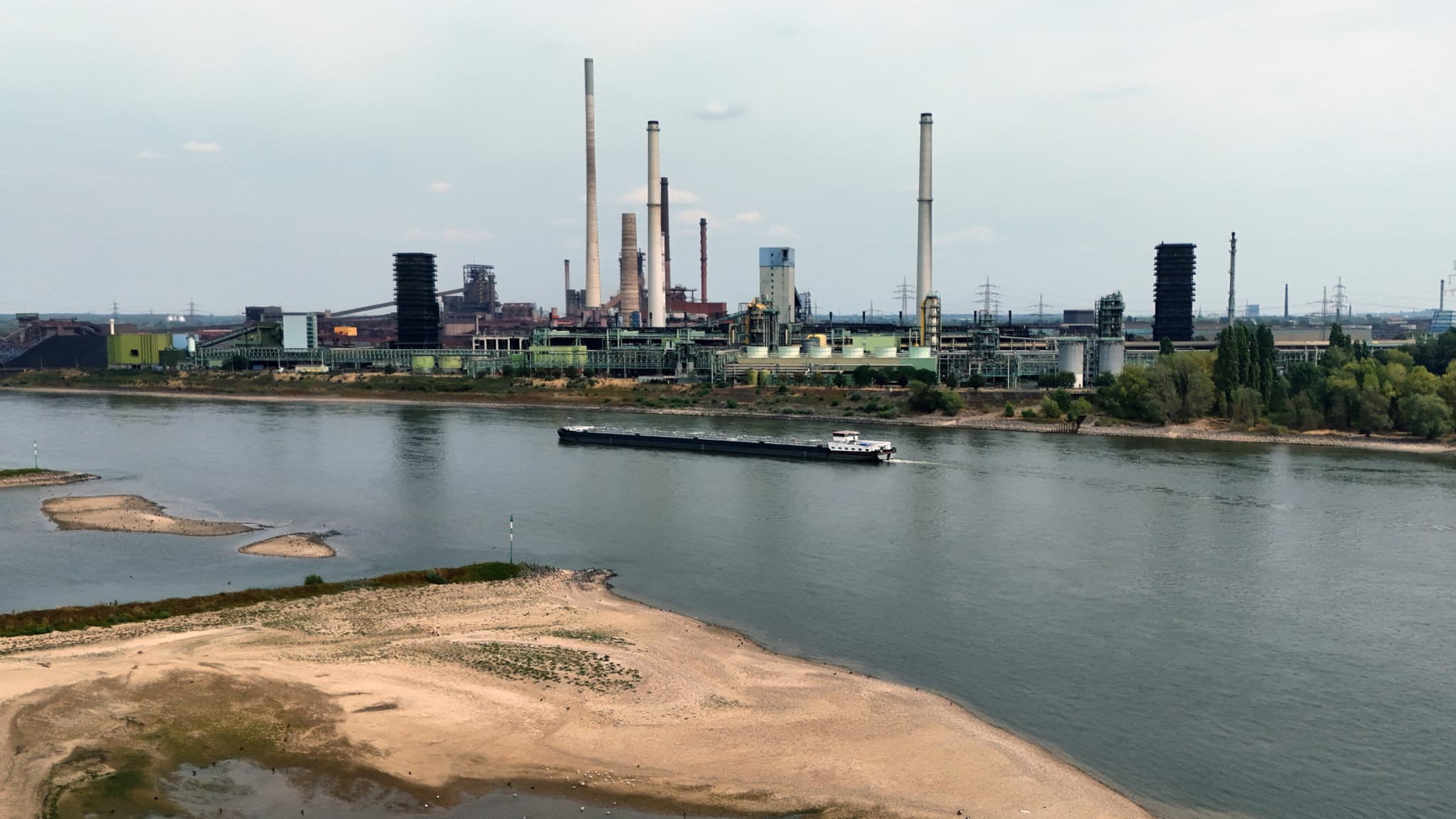 L&rsquo;industrie allemande face à la sécheresse du Rhin