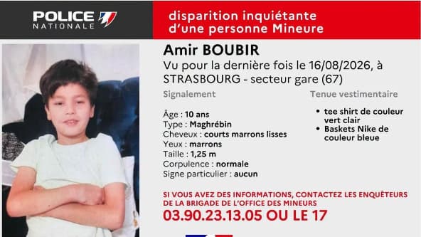 Appel à témoins pour retrouver Amir, 10 ans, à Strasbourg