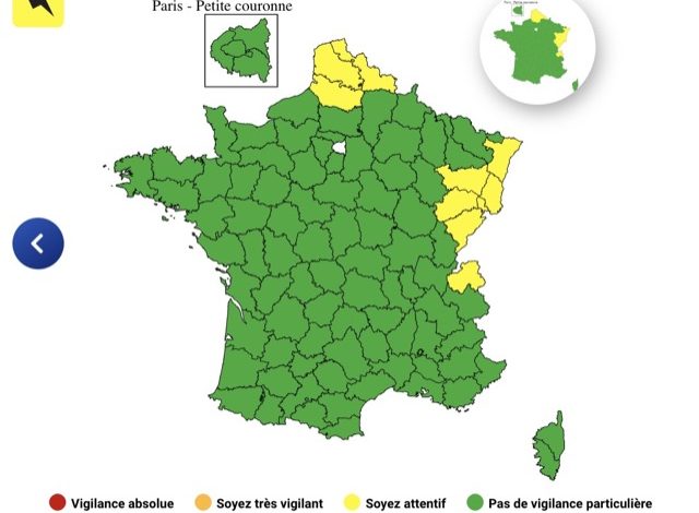 Alertes aux orages sur dix départements: recommandations