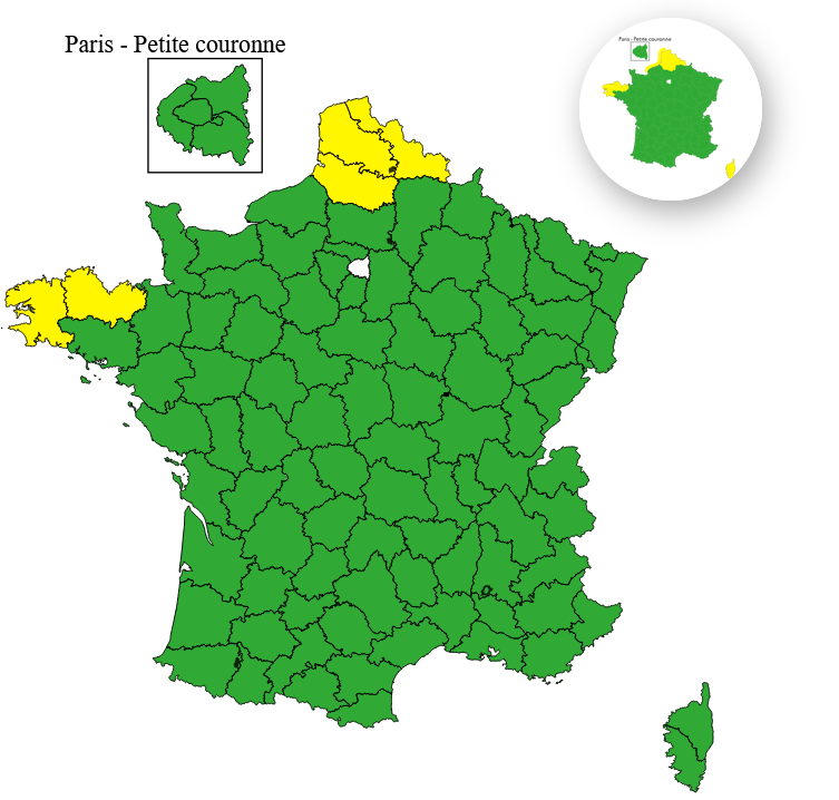 Alerte aux orages dans plusieurs départements