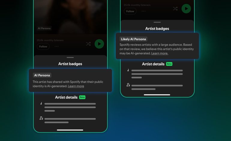 Spotify introduit le label &lsquo;AI Persona&rsquo; pour les artistes IA