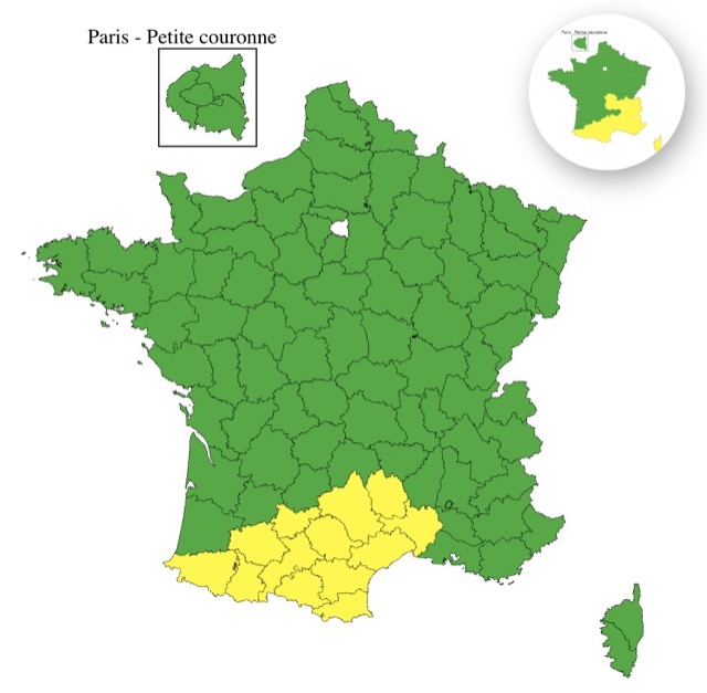 Météo-France émet une alerte d&rsquo;orages pour le sud de la France