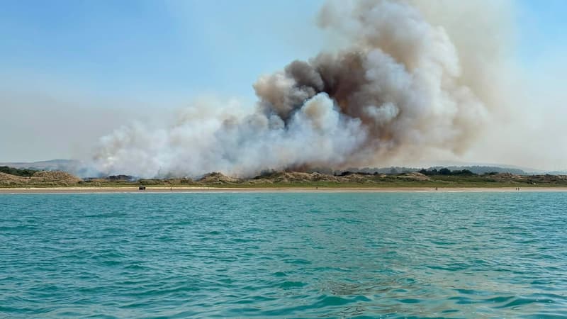 Incendie aux Dunes du Mont-Saint-Frieux : une fumée visible à des kilomètres