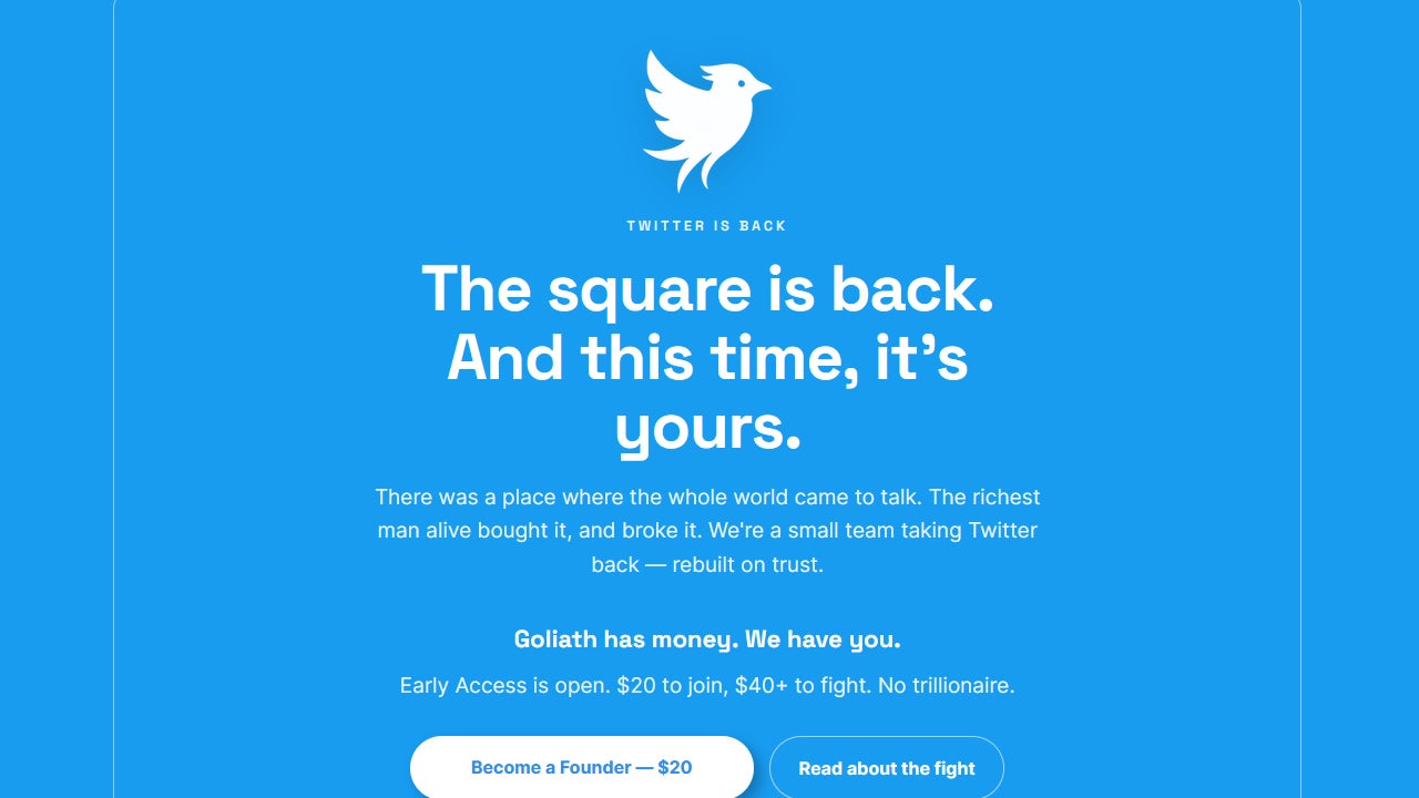 Lancement de l&rsquo;Opération Bluebird pour Restaurer l&rsquo;Esprit de Twitter
