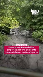 Recherches pour une vacancière disparue après une coulée de boue en Haute-Savoie
