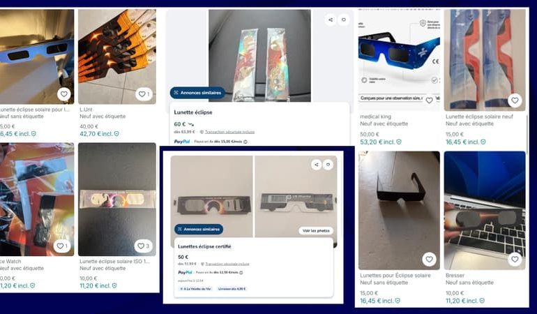 La demande de lunettes pour l&rsquo;éclipse solaire entraîne des prix élevés