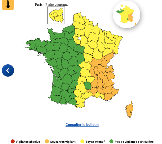 Vigilance Météo en France : Risque de Canicule et d&rsquo;Orages