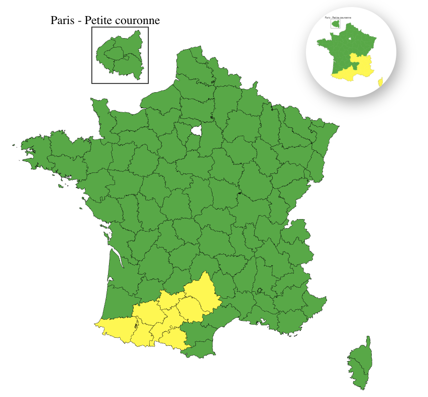 Météo-France émet une vigilance jaune pour 8 départements
