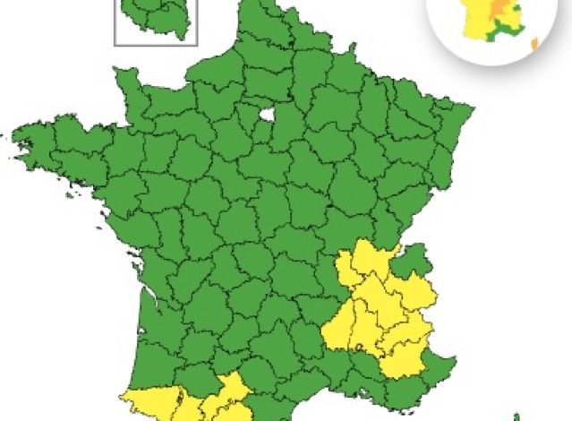 11 départements en vigilance jaune pour vents violents le 27 août
