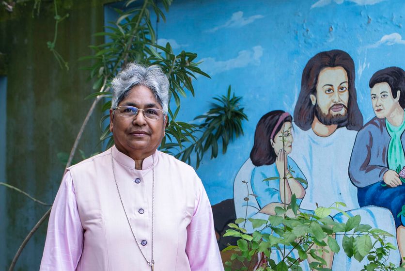 Portrait de Sœur Christin Joseph en Inde