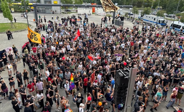 Manifestation antifasciste à Berlin contre l&rsquo;AfD