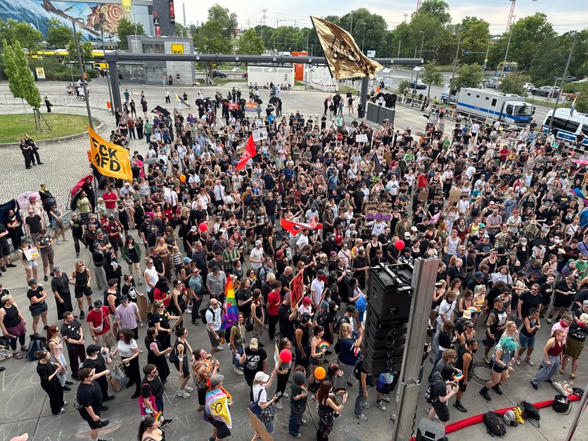 Manifestation antifasciste à Berlin contre l&rsquo;AfD