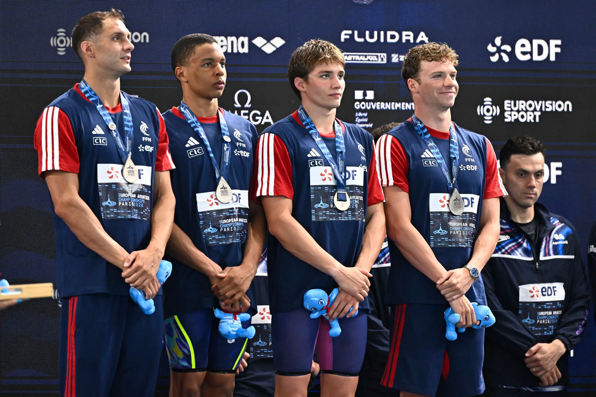 Le relais 4x200m français décroche l&rsquo;argent aux Championnats d&rsquo;Europe de natation