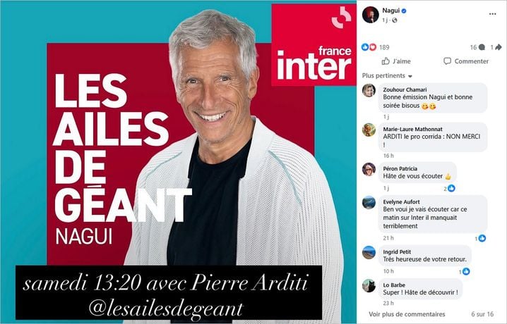 Le retour de Nagui à France Inter avec « Les ailes de géant »