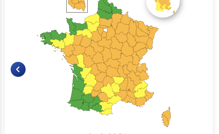Alerte Canicule: 64 Départements en Vigilance Orange