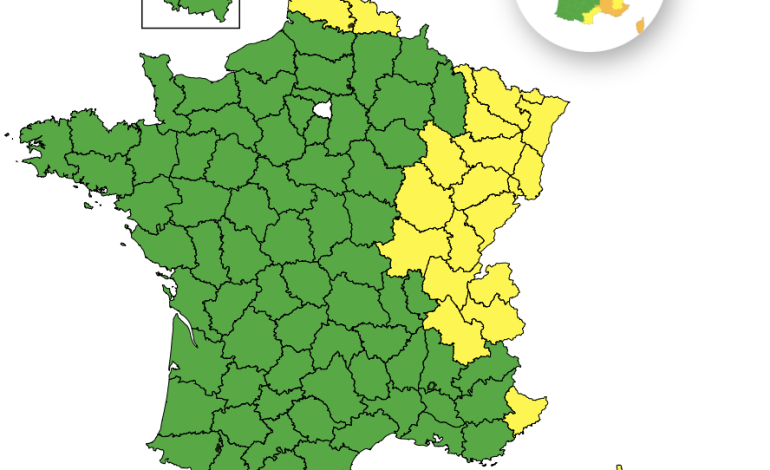 Alerte orages en France : 21 départements en vigilance jaune