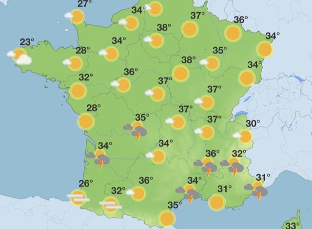 Prévisions Météorologiques pour le Week-end du 15 et 16 Août