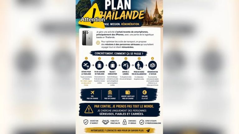 Des voyages piégés: le trafic de drogue impliquant de jeunes Français