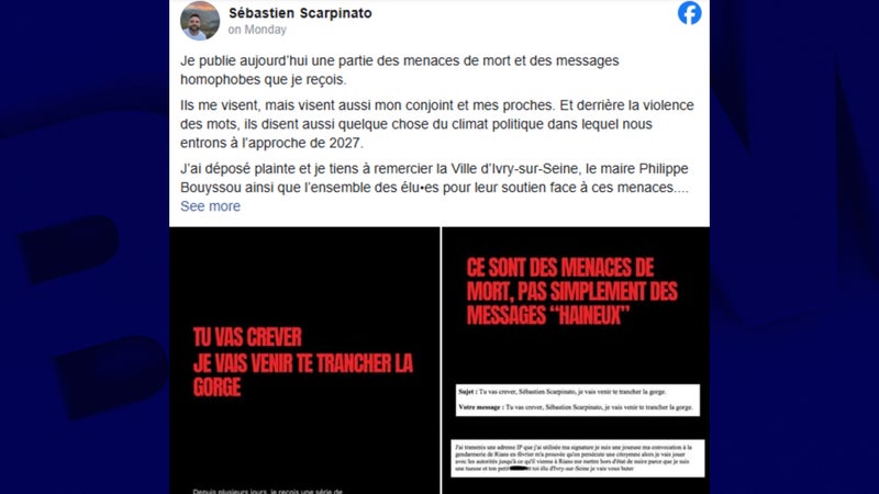 Soutien à Sébastien Scarpinato après des menaces homophobes
