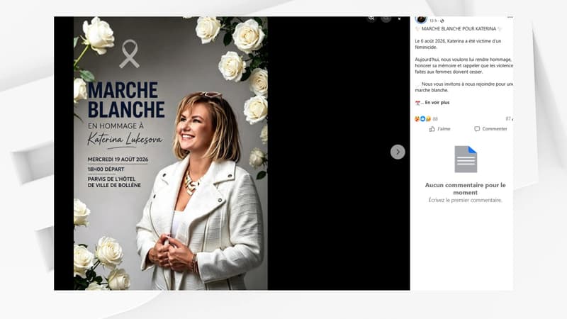 Hommage à Katerina: Marche blanche à Bollène