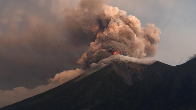 Éruption du Volcan de Fuego au Guatemala