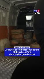 Le Raid en Martinique : destruction de 500 kg de cocaïne