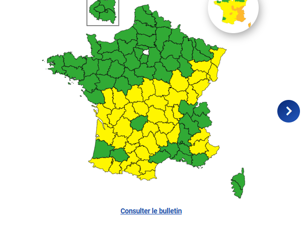 Météo-France place 42 départements en alerte orages