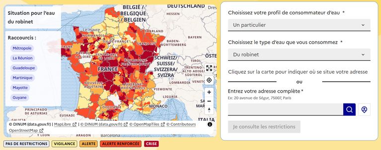 Crise de la sécheresse : restrictions d&rsquo;eau dans 67 départements